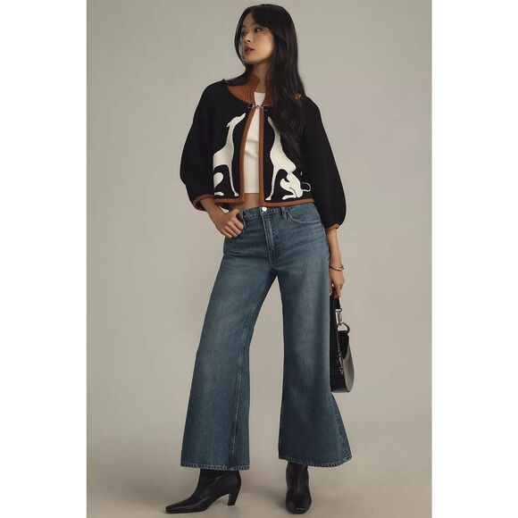 Maeve Cape Cardigan Sweater Greyhound Anthropologie Whippet Equestrian Dog XXSP - Picture 4 of 9